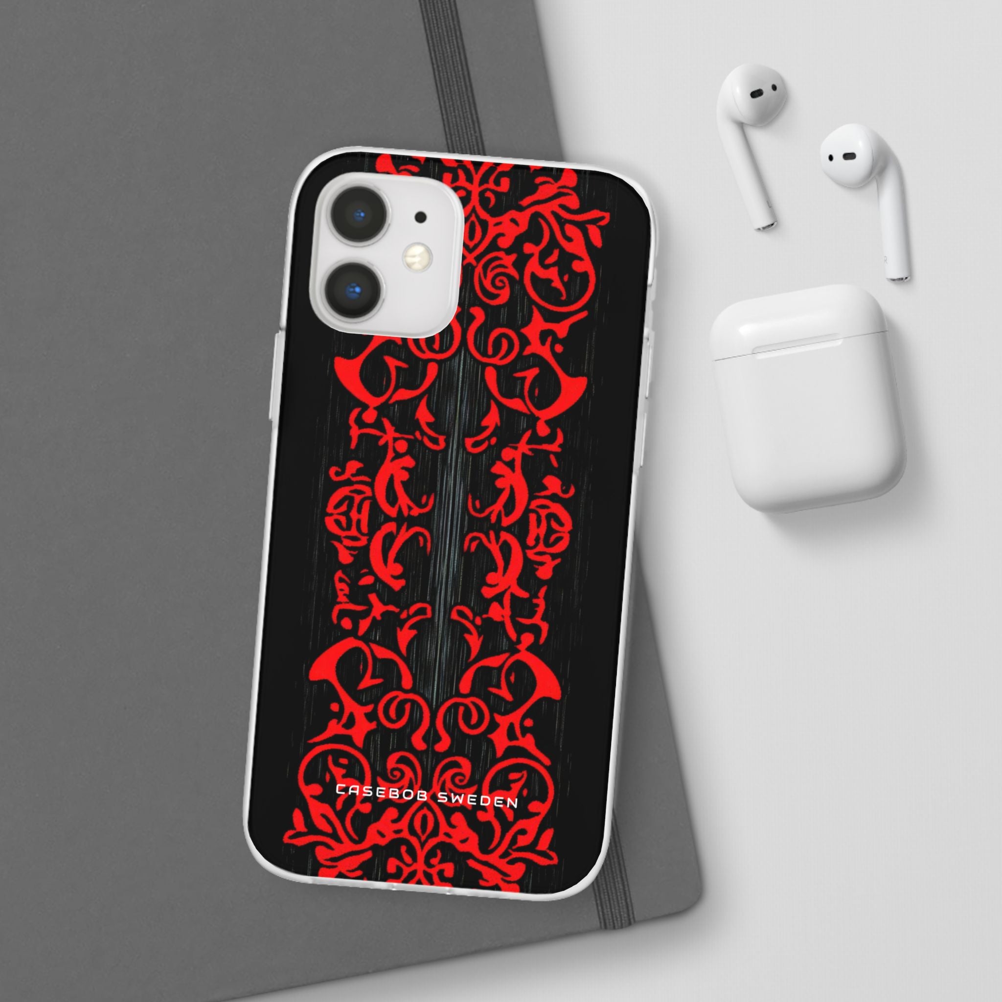 Gothic Crimson Symmetry iPhone 12 - Flexi Phone Case