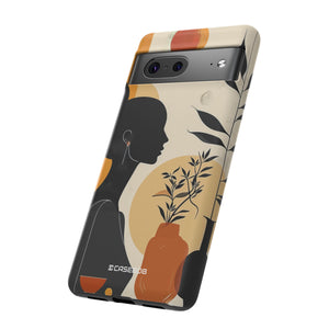 Modern Silhouette Tranquility | Protective Phone Case for Google Pixel