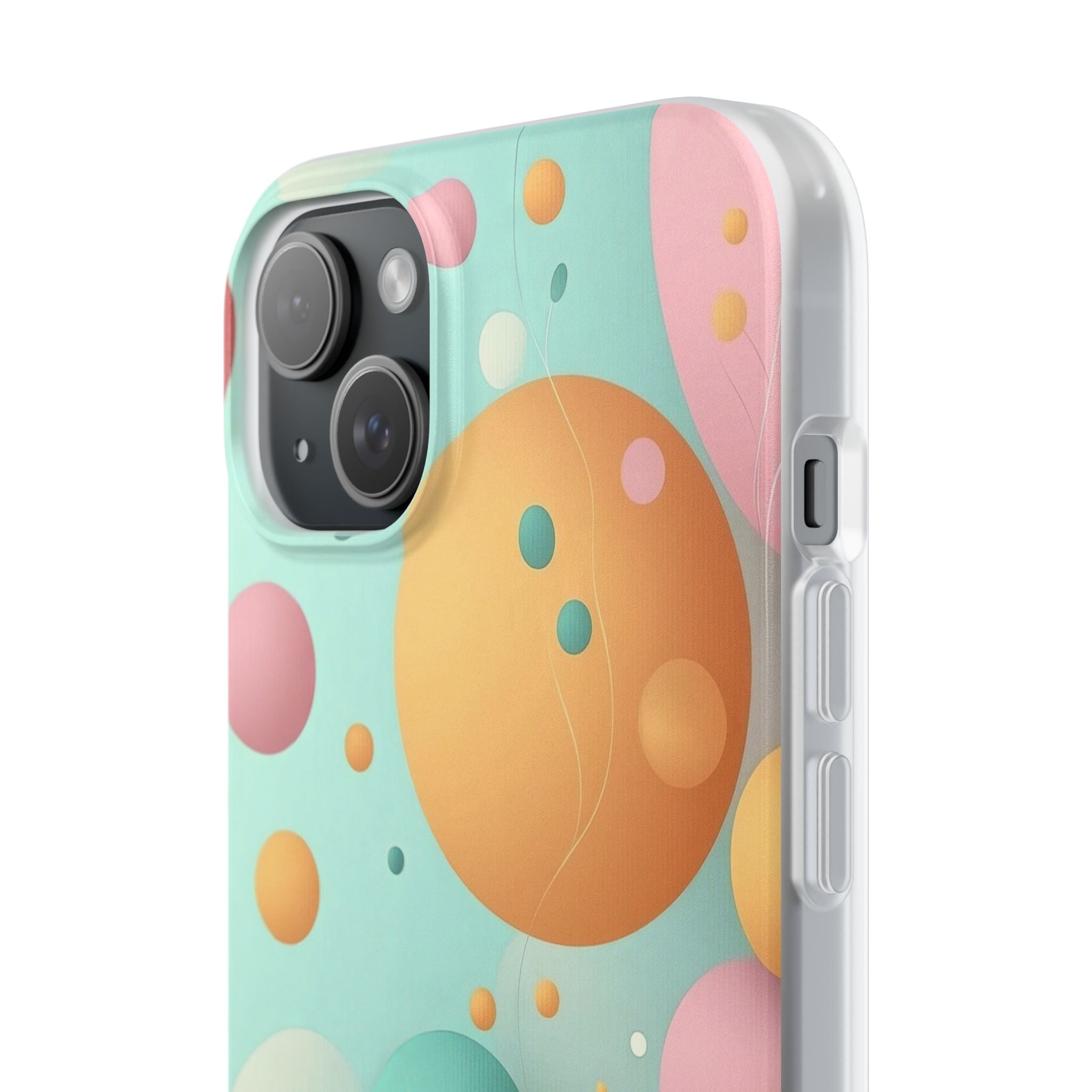 Pastel Circles iPhone 15 Plus Case - Soft