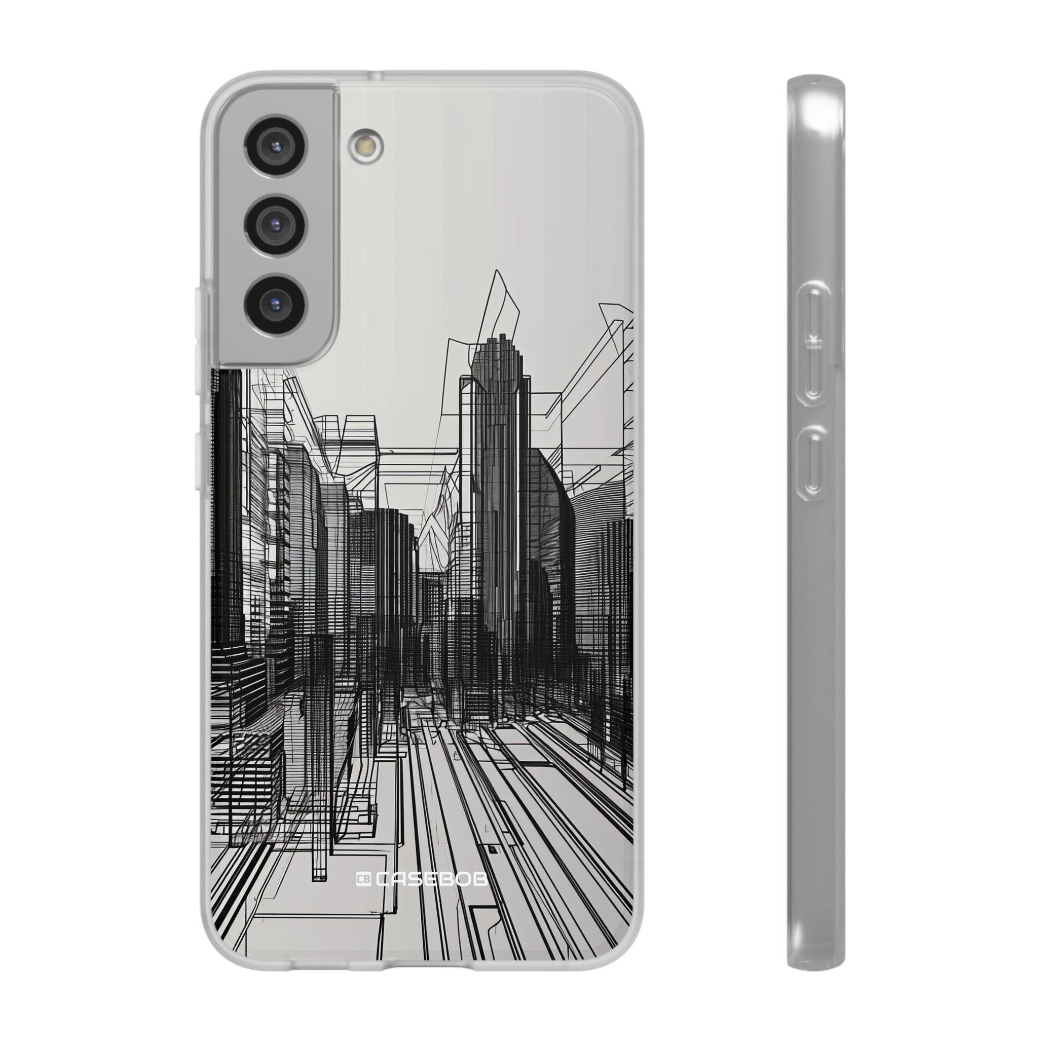 Urban Wireframe | Flexible Phone Case for Samsung Galaxy