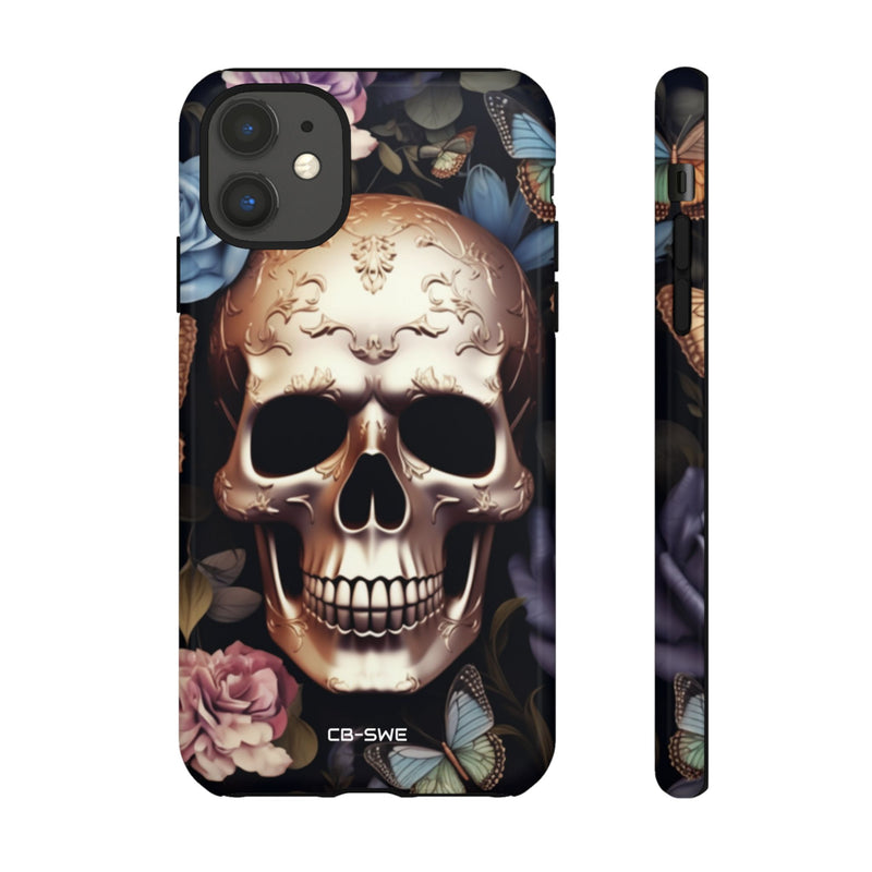 Skull Among Blossoms - iPhone Case
