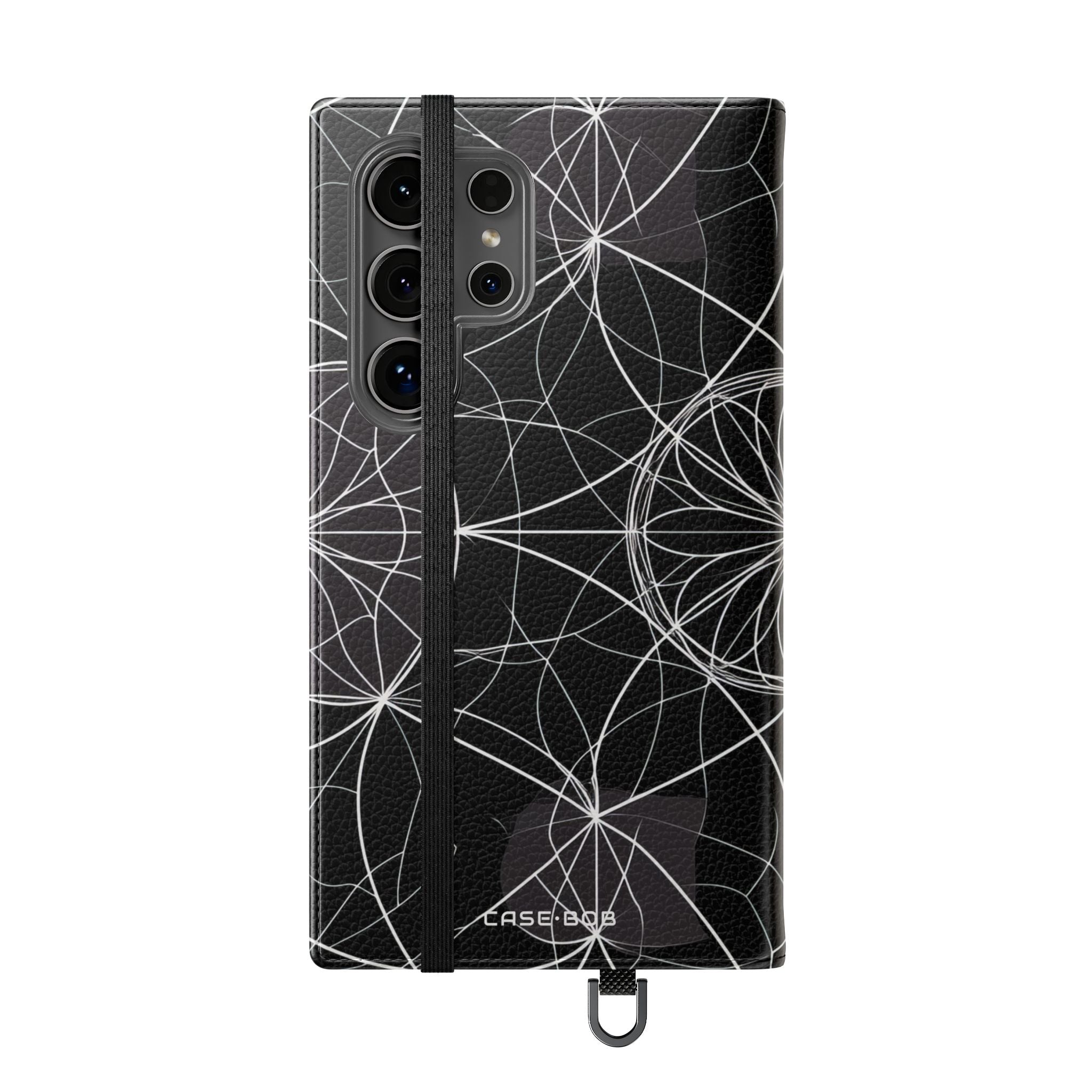 Valkoinen Mandala Säde - Samsung S24 Ultra Case - Lompakko