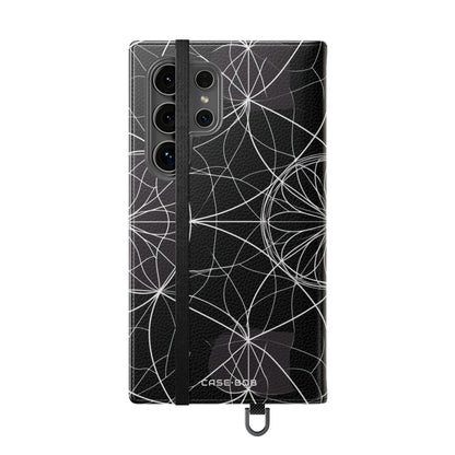 Valkoinen Mandala Säde - Samsung S24 Ultra Case - Lompakko