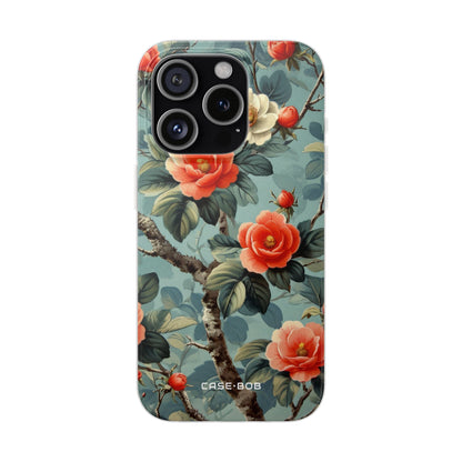 Coral Bloom iPhone 15 Pro Case - Soft