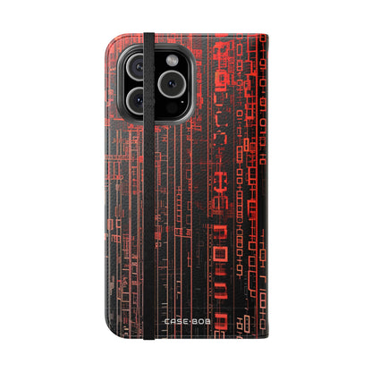 Crimson Columns - iPhone 16 Max Case - Wallet