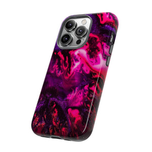 Deep Pink Galaxy Ink Art iPhone Case (Protective) Phone Case