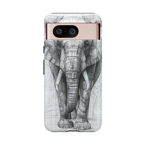 Geometric Elegance: Elephant Reimagined - for Google Pixel 8