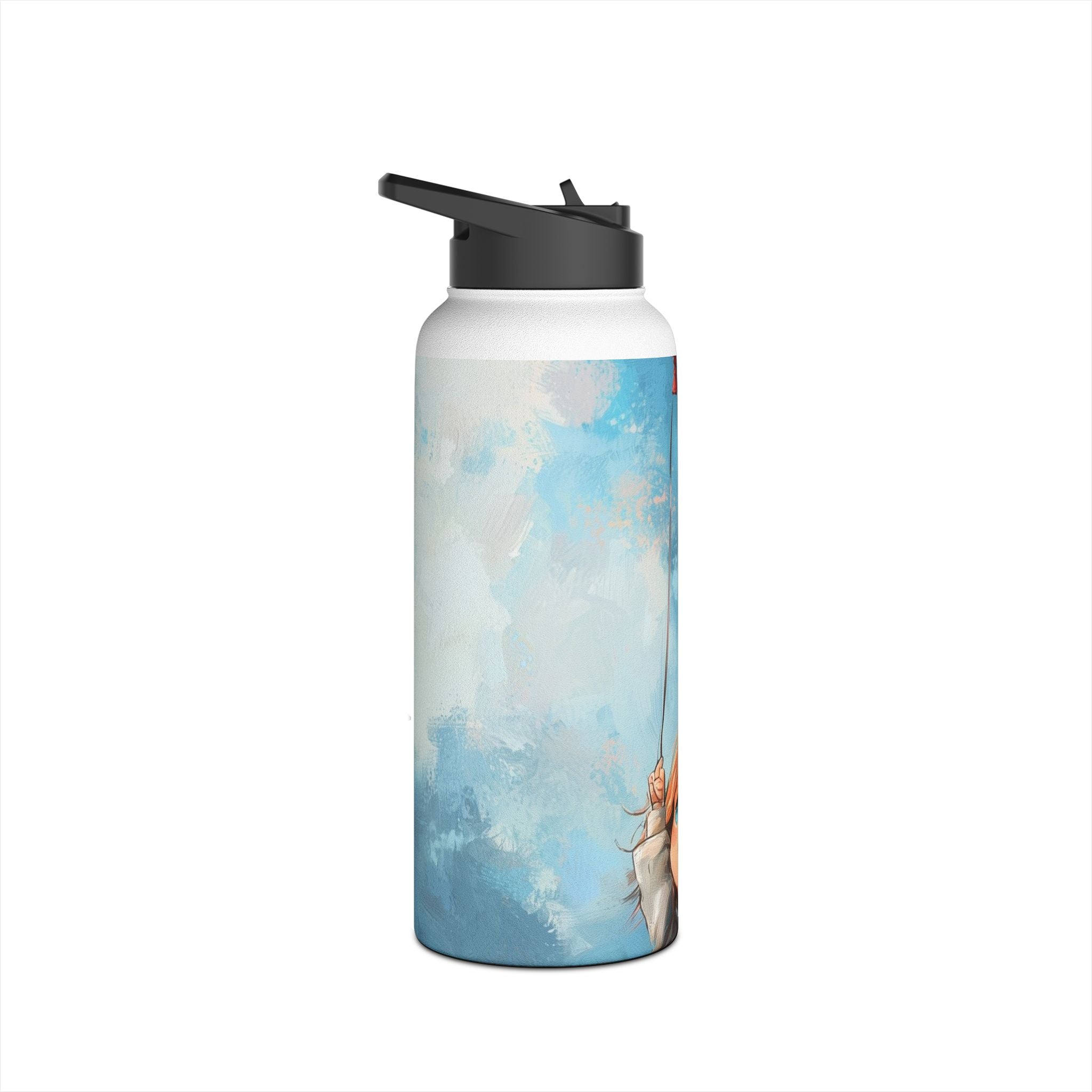 Heart Balloon Glow - Stainless Steel Water Bottle