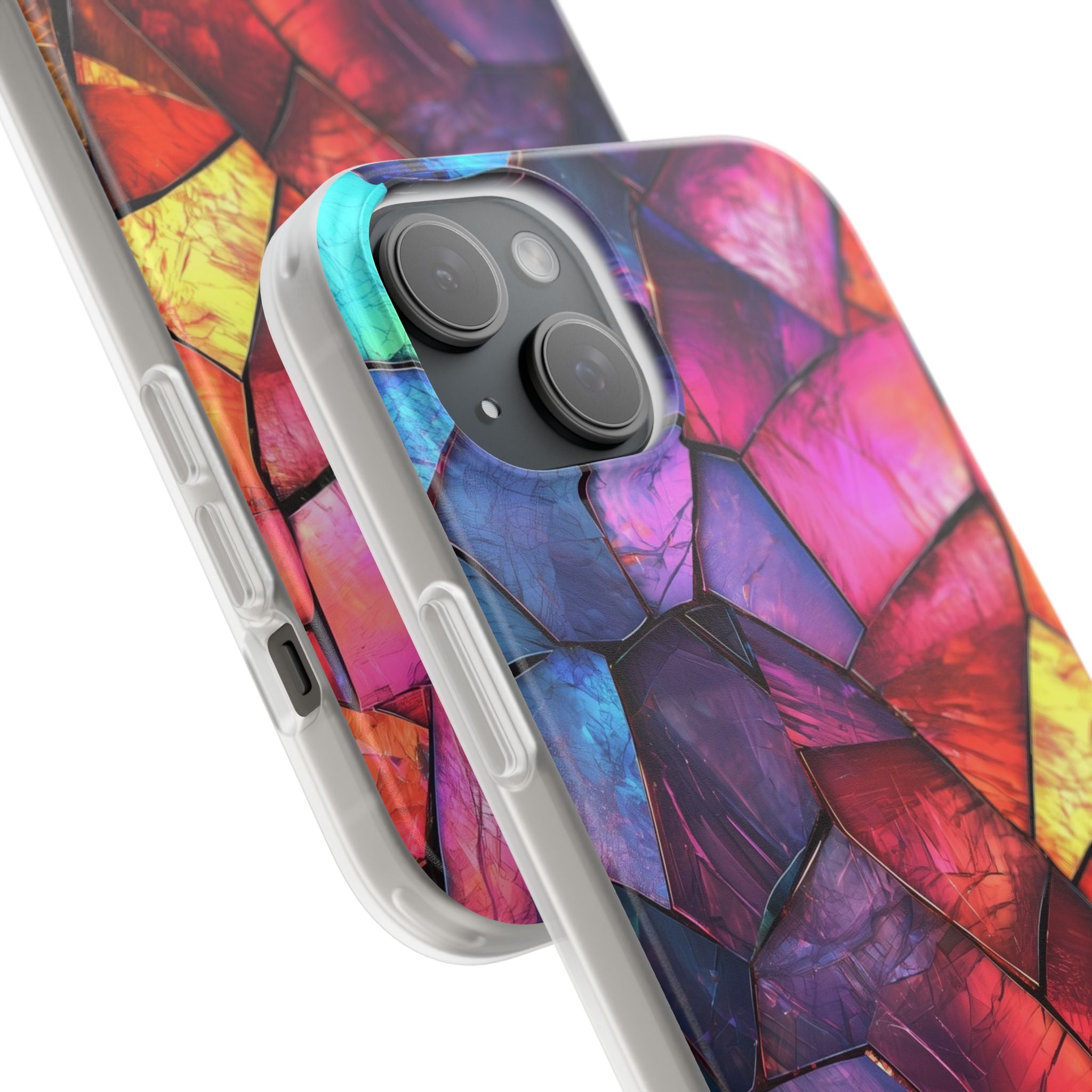 Cracked Prism iPhone 15 Plus Case - Soft