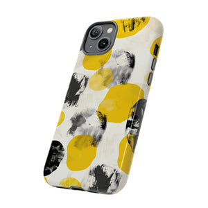 Yellow Dot Minimalism - Protective Phone Case