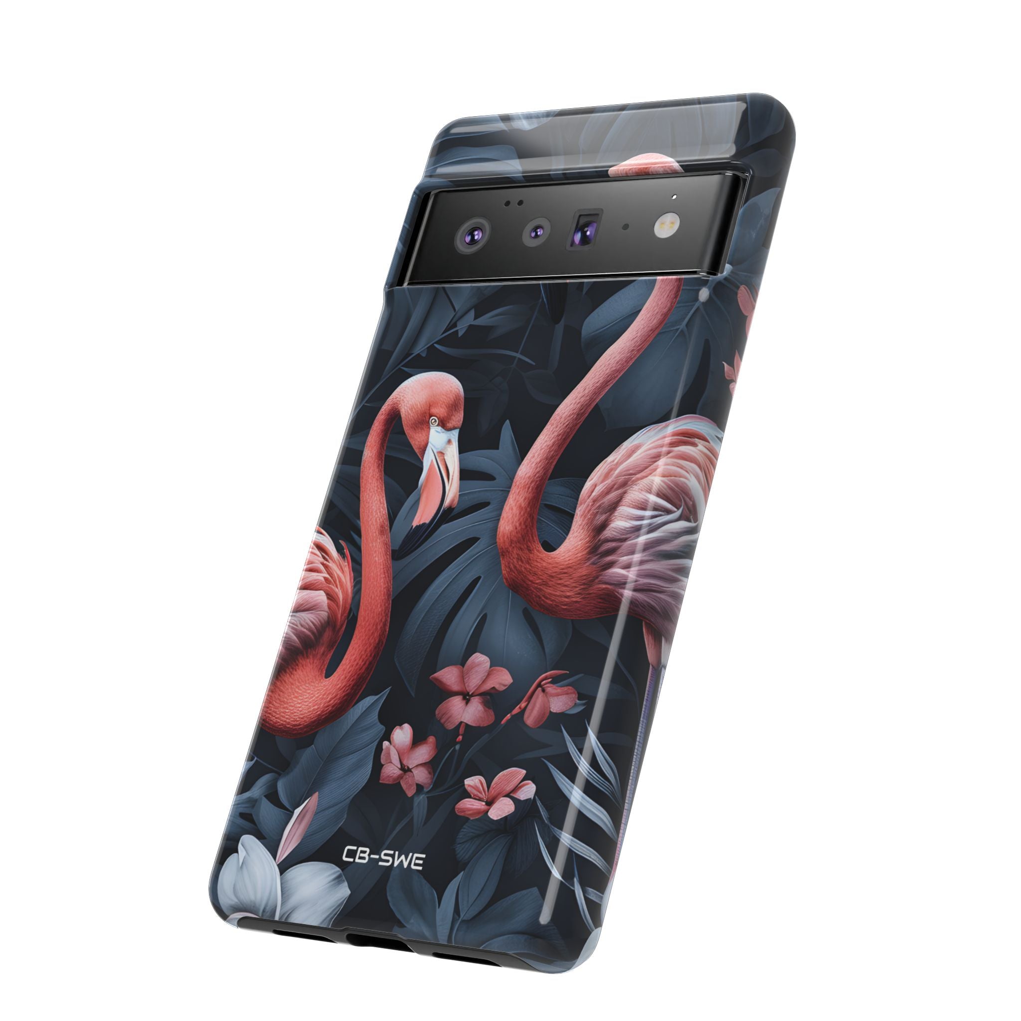 Flamingos Embrace Nature - Google Pixel Case