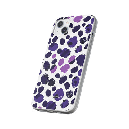 Purple Inkblots iPhone 14 - Flexi Phone Case