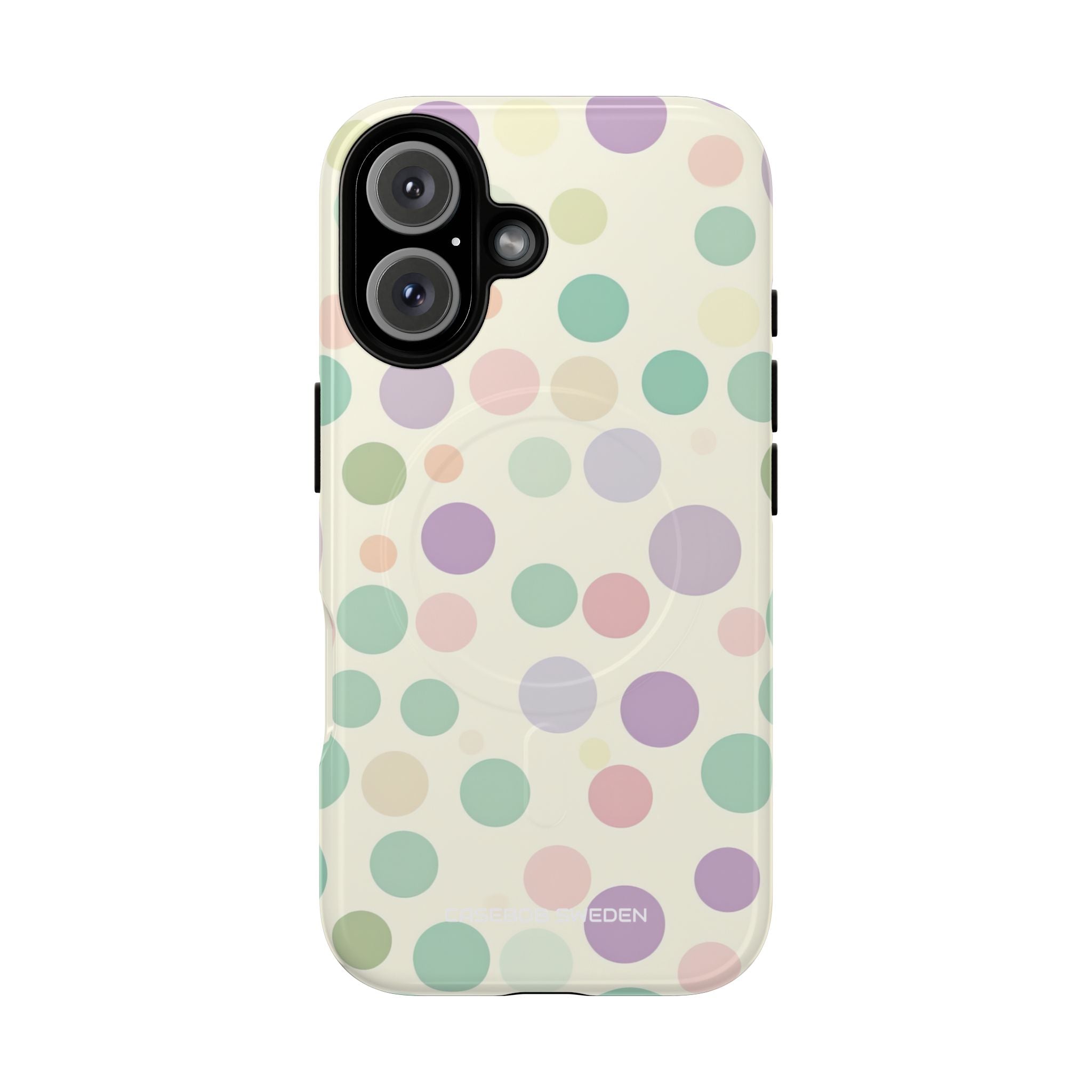 Playful Pastel Polka Dots - Tough + MagSafe® iPhone 16 Phone Case