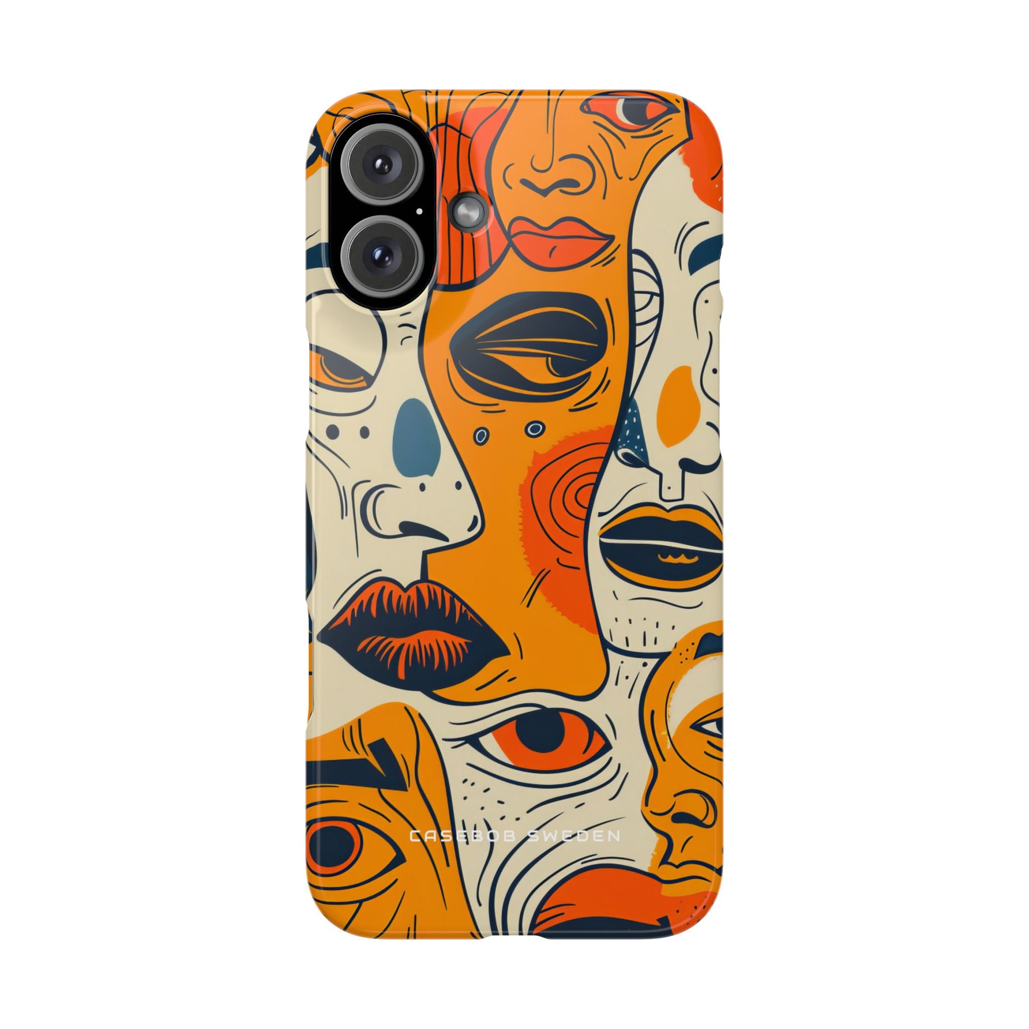 Gradient Face Mosaic iPhone 16 - Slim Phone Case