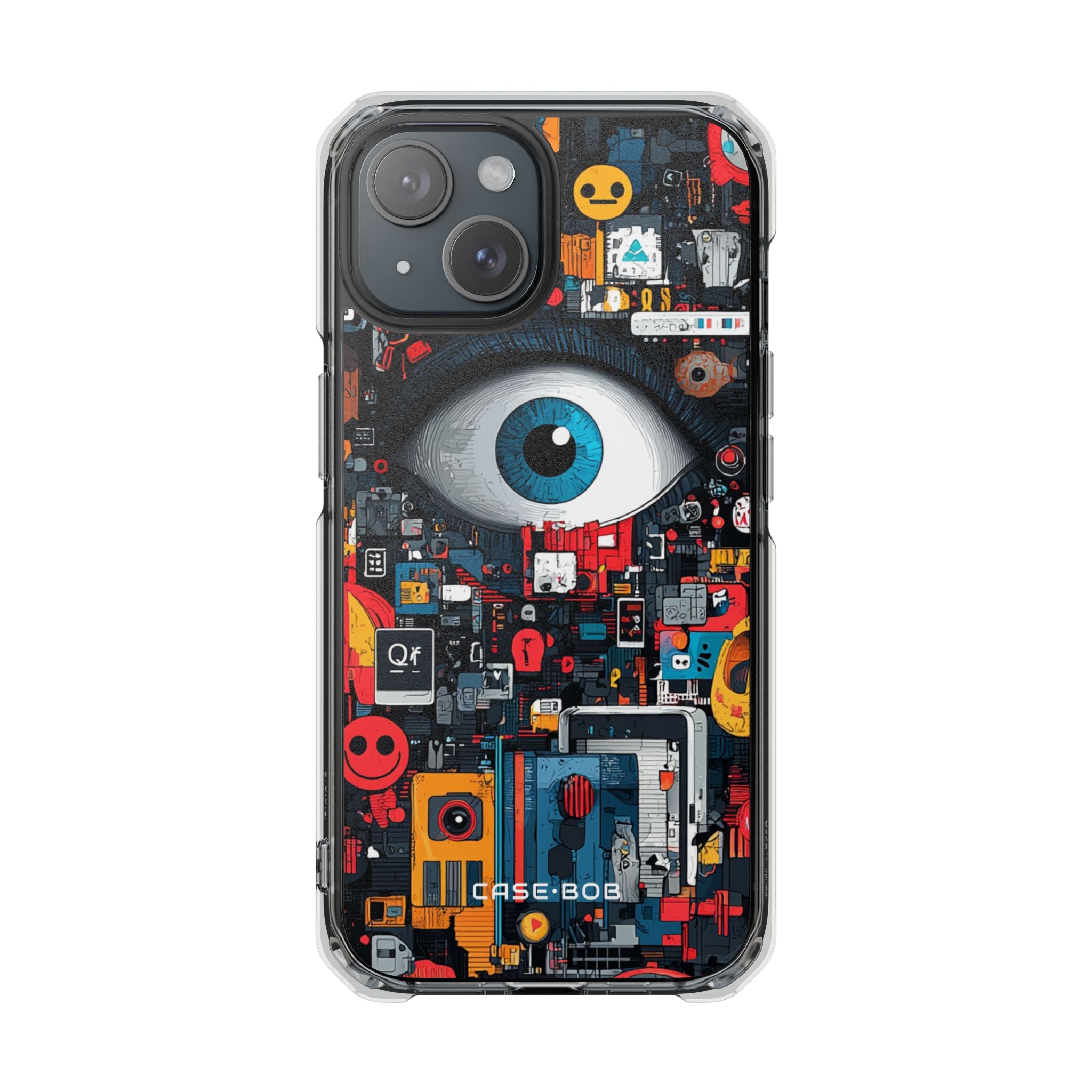 Blue Eye Mosaic iPhone 15 Case - Impact