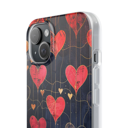 Golden Hearts Network iPhone 15 Plus Case - Soft