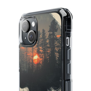 Tranquil Silhouette - Phone Case for iPhone (Clear Impact - Magnetic)