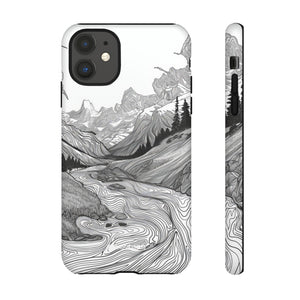 Monochrome Serenity | Protective Phone Case for iPhone