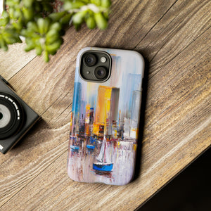 Oil Painting - Manhattan Bay - Protective Phone Case