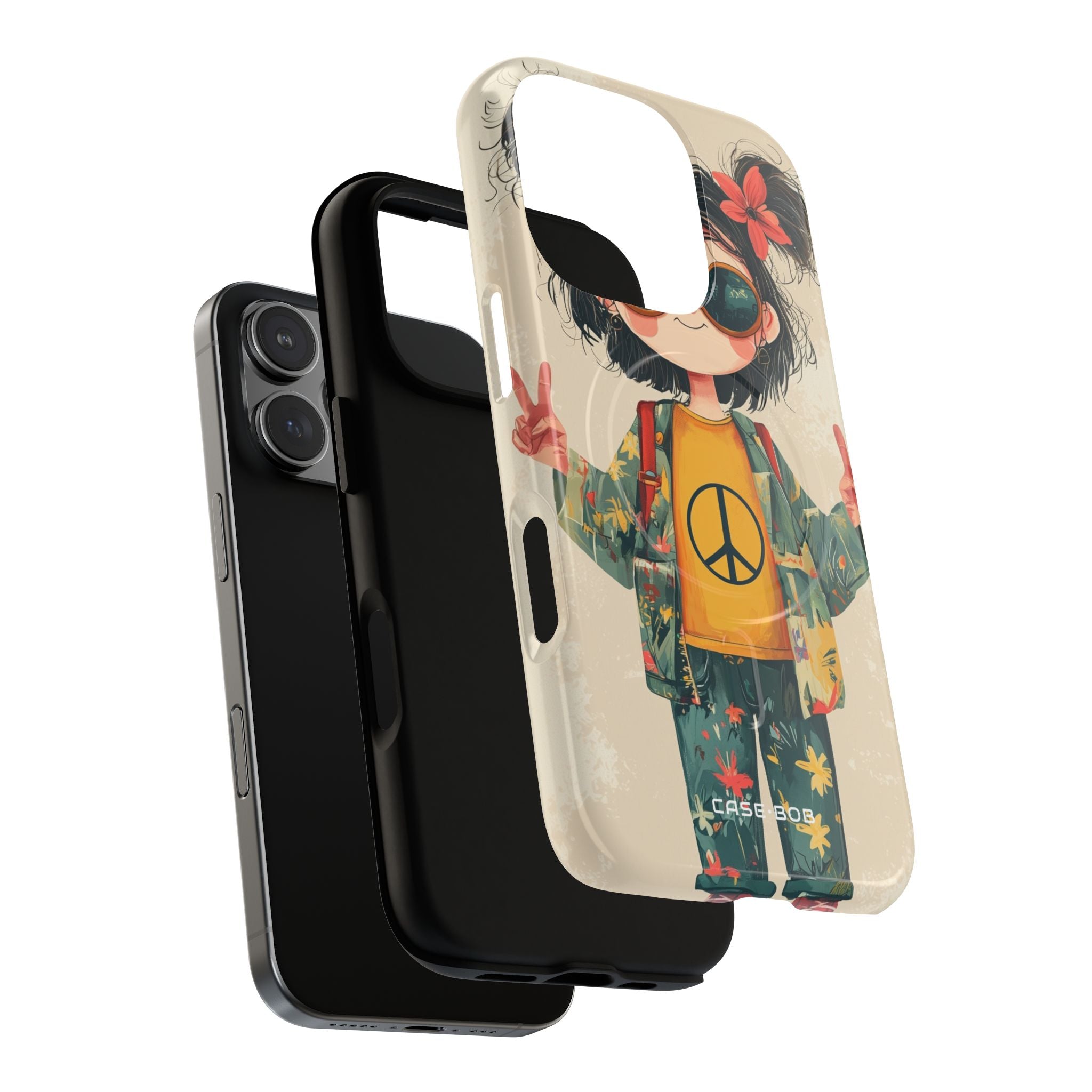 Peace Pigtails iPhone 16 Pro Case - Tough+