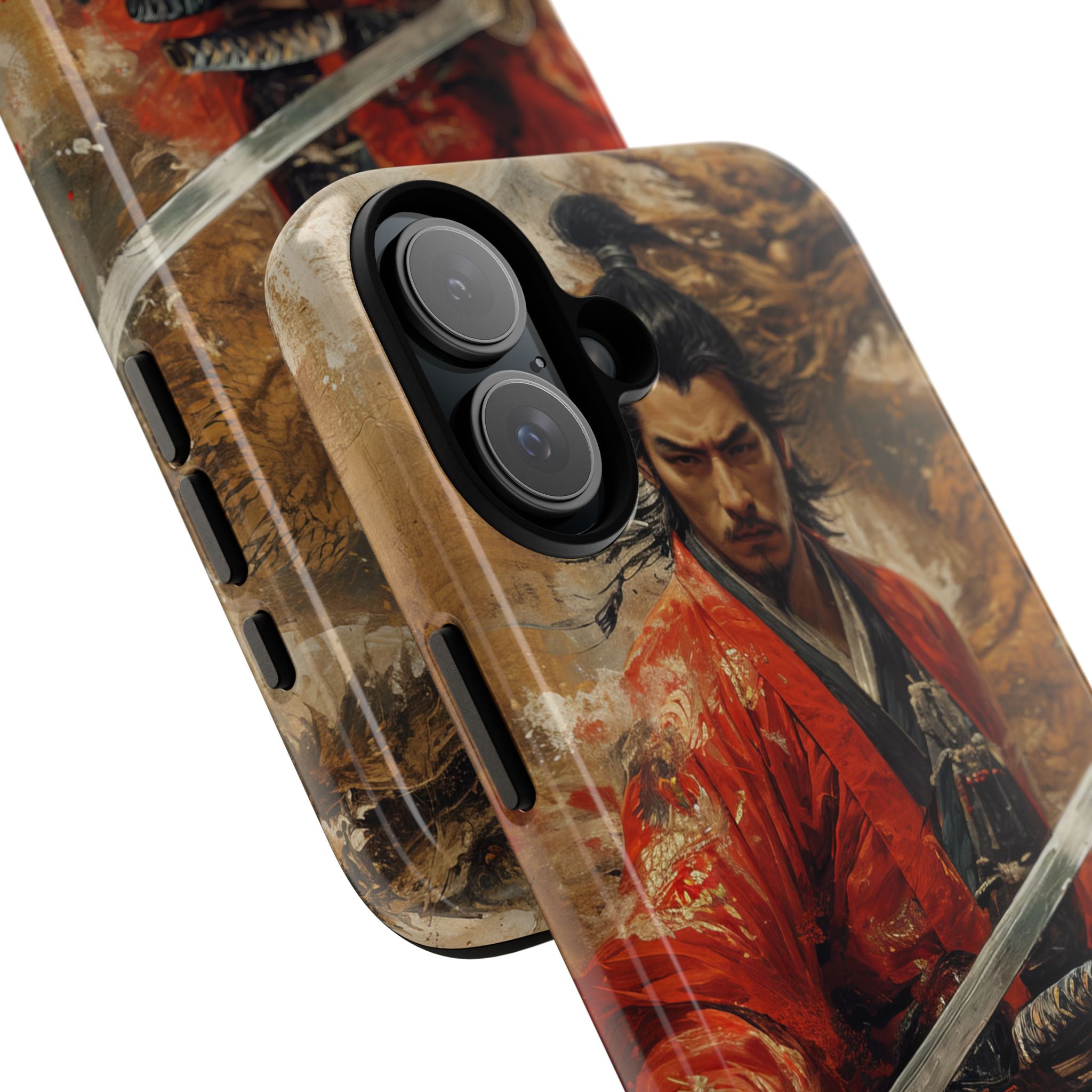 Crimson Samurai iPhone 16 Plus Case - Tough