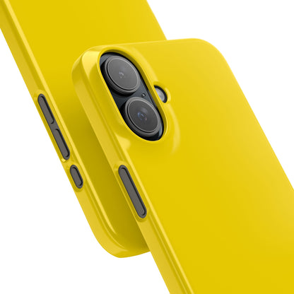 Gold Yellow - Slim iPhone 16 Phone Case