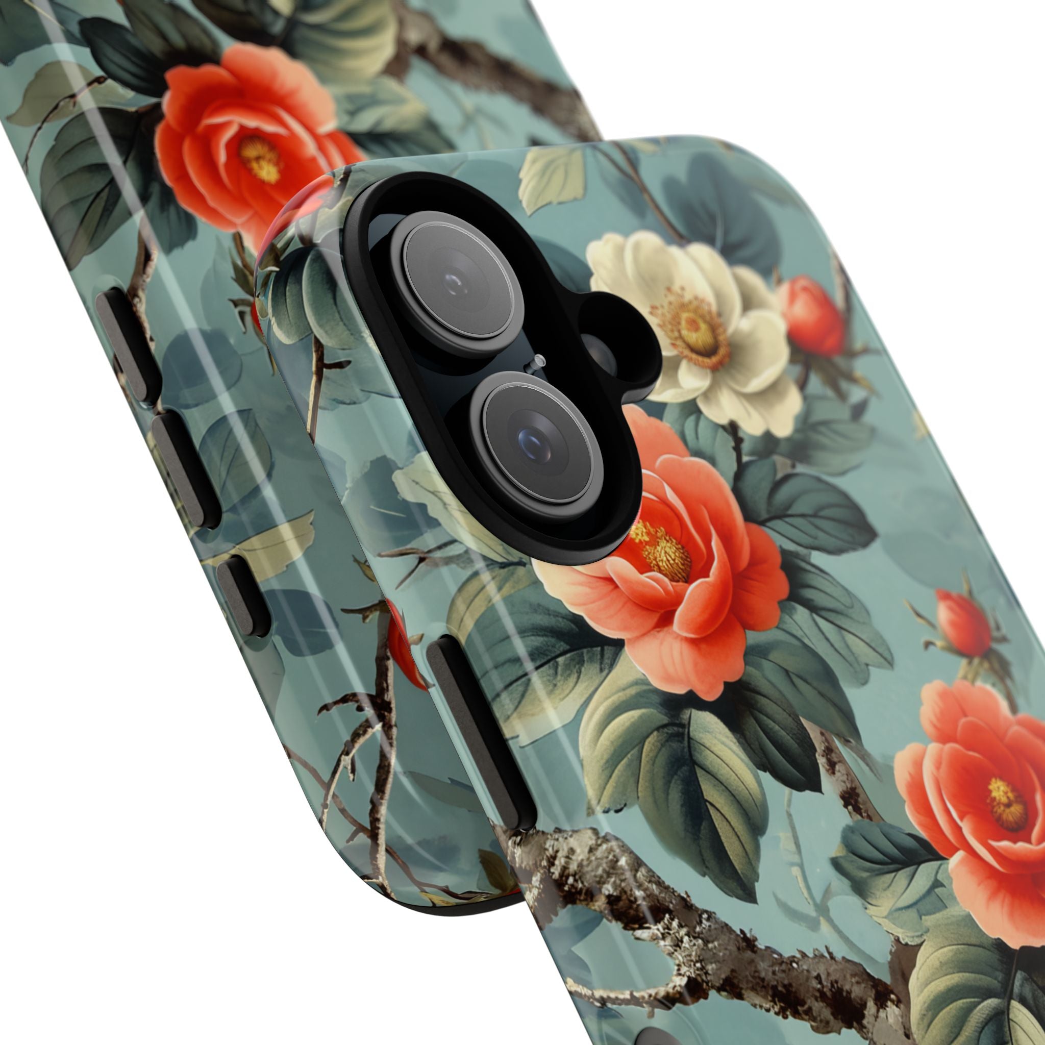 Vintage Floral Romance iPhone 16 - Tough Phone Case