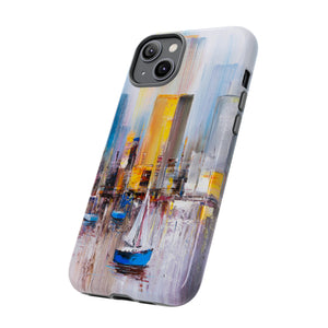 Oil Painting - Manhattan Bay - Protective Phone Case