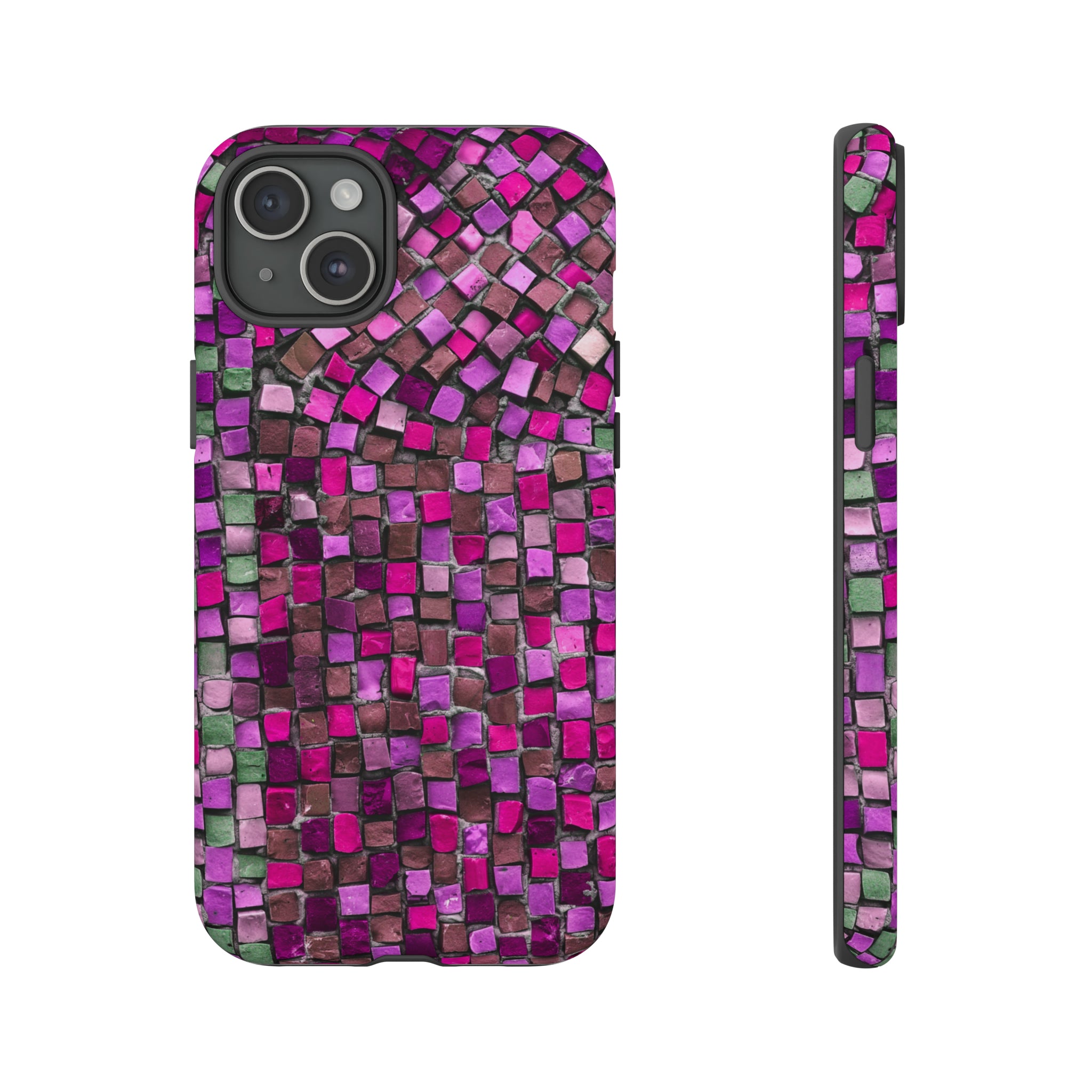 Purple Mosaic - Protective Phone Case