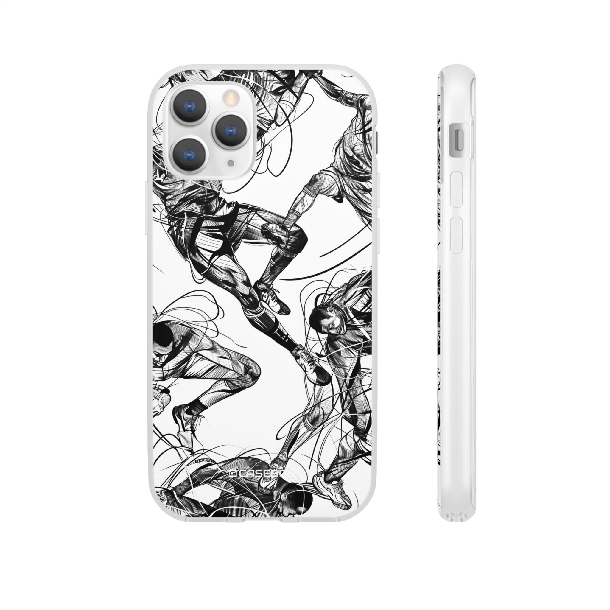 Dynamic Athletic Surrealism | Flexible Phone Case for iPhone