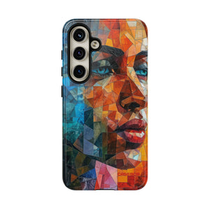 Geometric Fusion Lady - Protective Phone Case