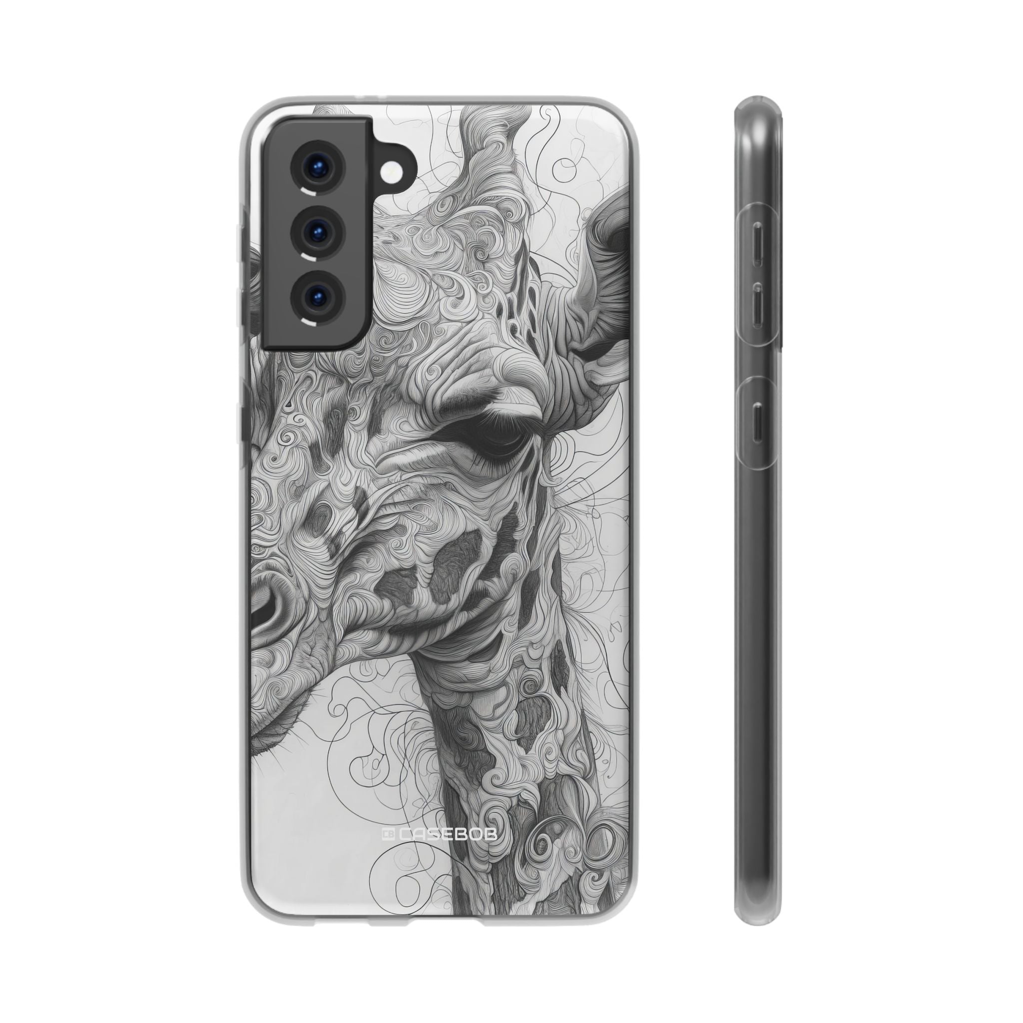 Monochrome Giraffe | Flexible Phone Case for Samsung Galaxy