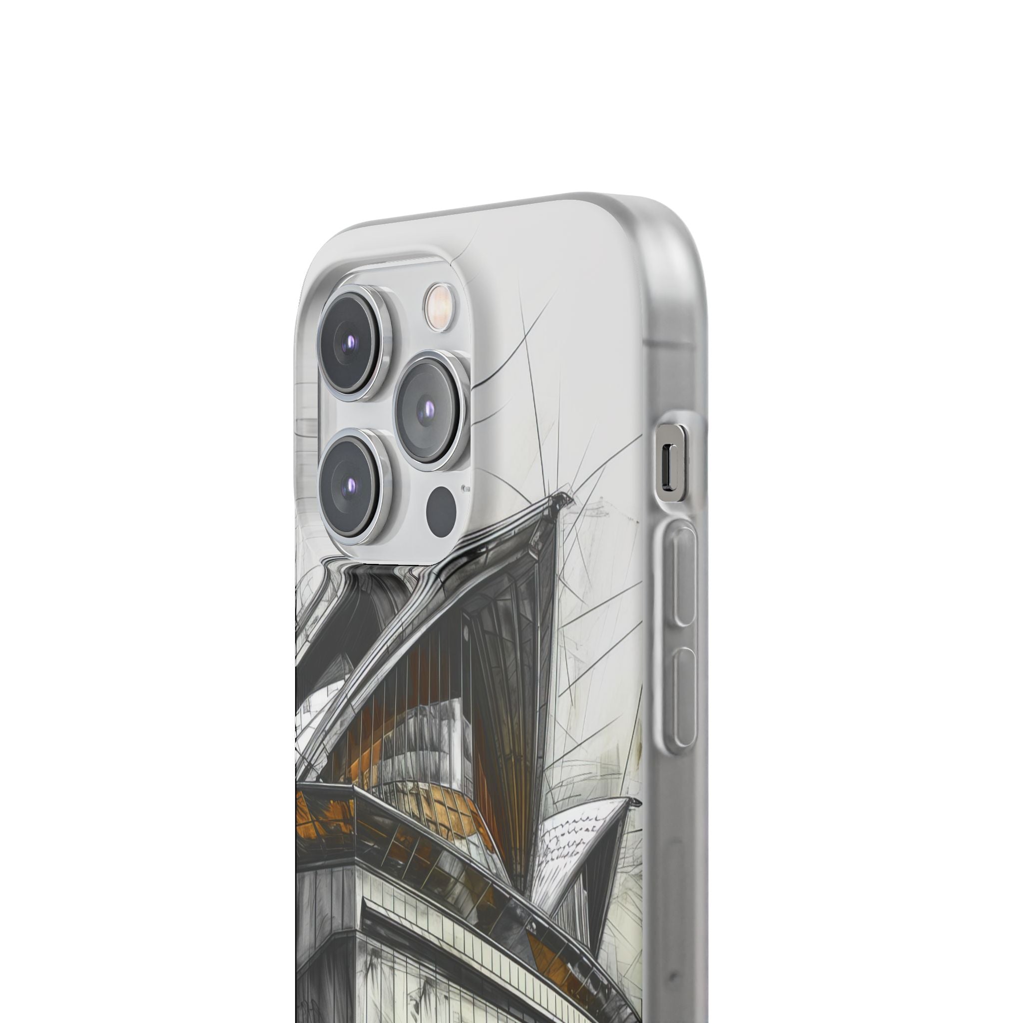 Architectural Curves in Line Formation iPhone 14 - Flexi Phone Case