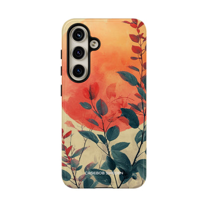 Orange Sun Harmony - Tough Samsung S24 Phone Case