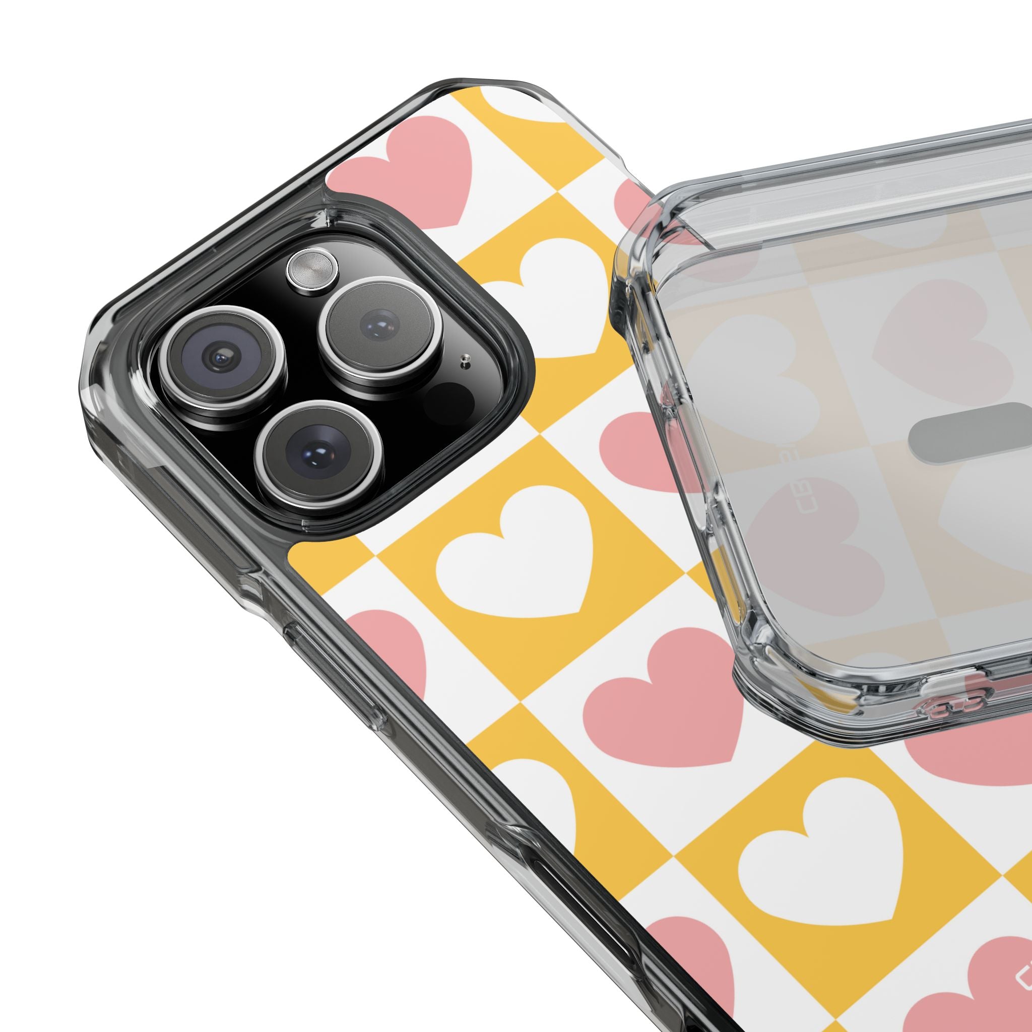 Heart Grid Harmony iPhone Case - Impact