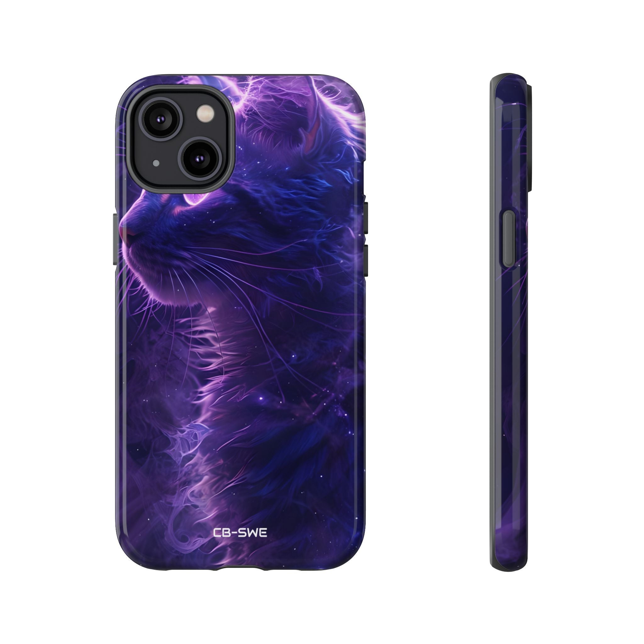 Mystical Starlit Cat - iPhone Case