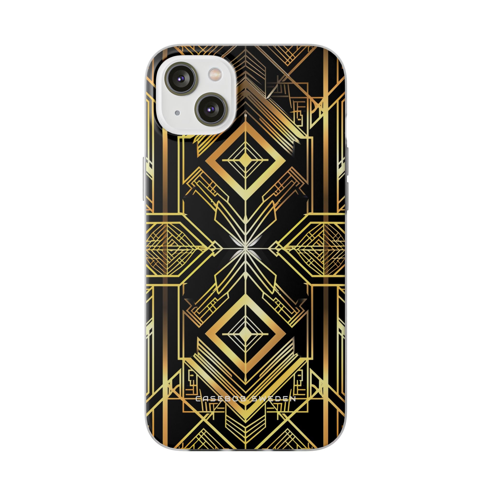 Golden Geometric Opulence iPhone 14 - Flexi Phone Case