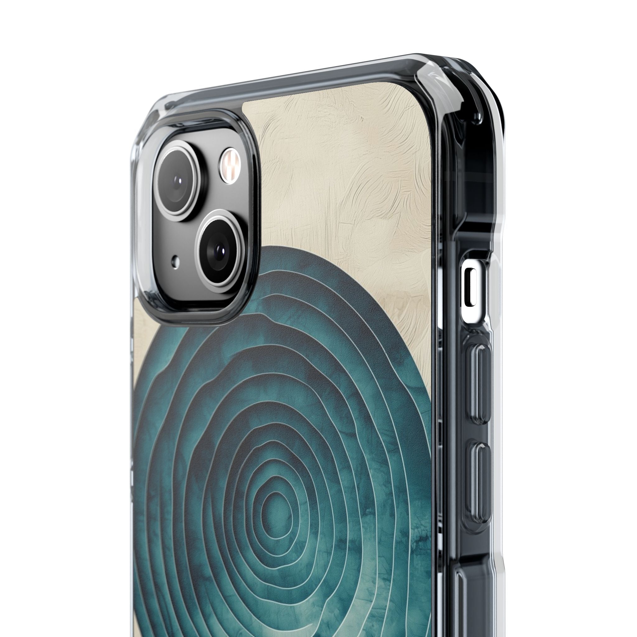 Waves Embrace Circles iPhone Case - Impact
