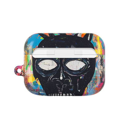Neon Skull Burst - AirPods Case