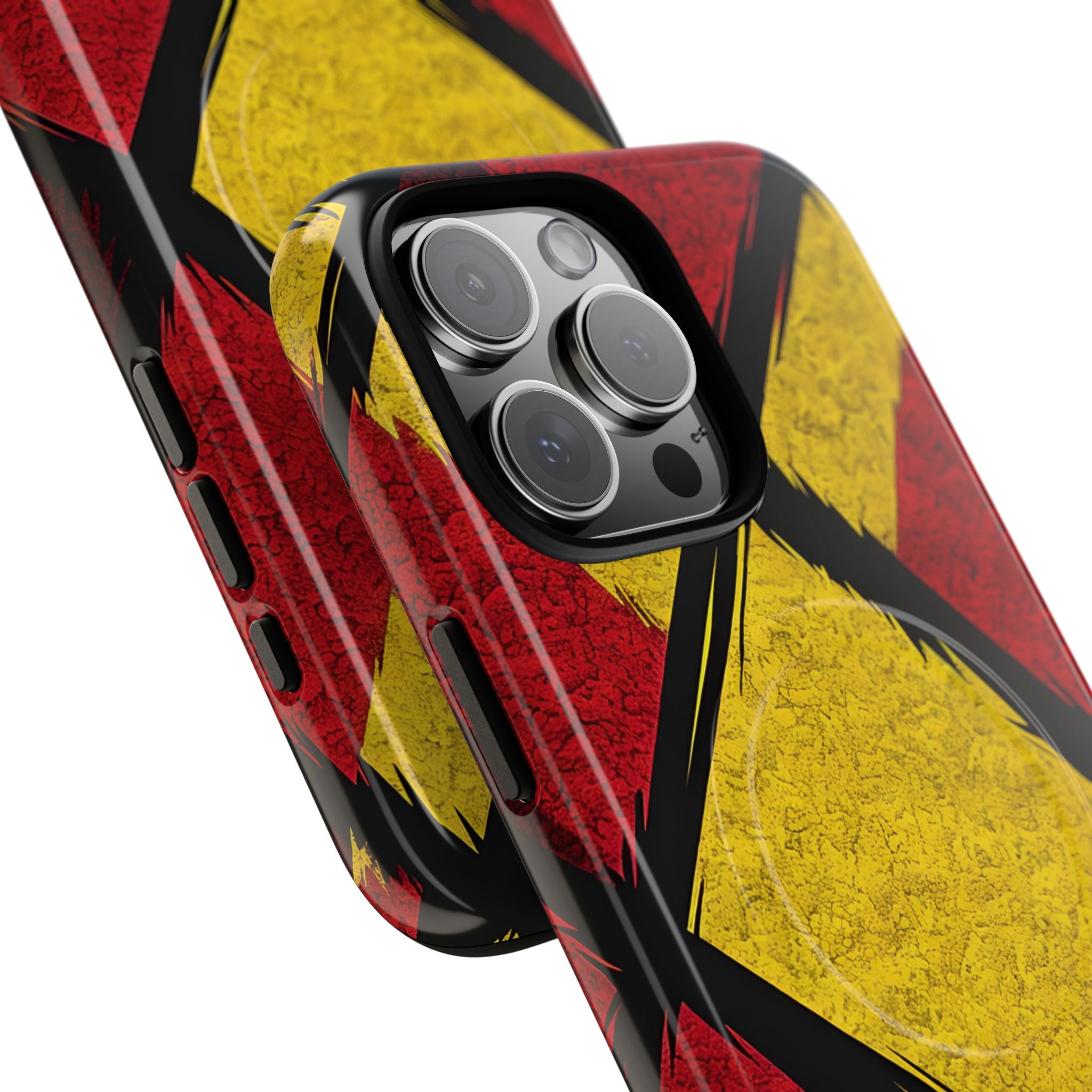 Cracked Diamond Grid iPhone 16 Pro - Tough+