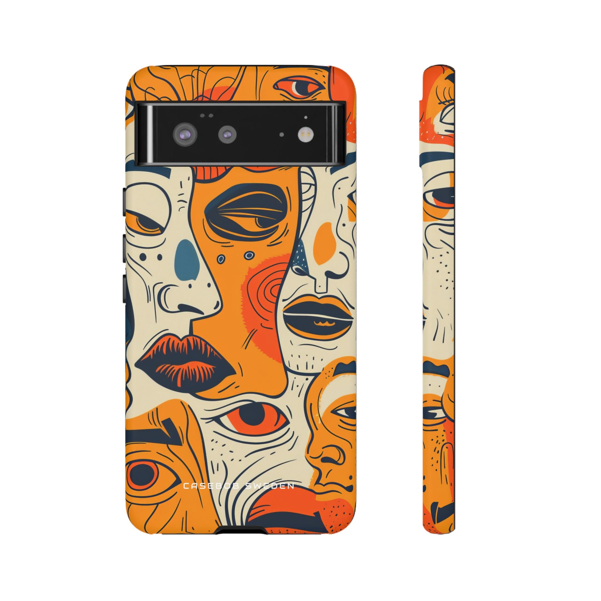 Gradient Face Mosaic Google Pixel 6 - Tough Phone Case