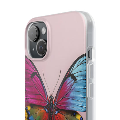 Vivid Butterfly iPhone 15 Plus Case - Soft