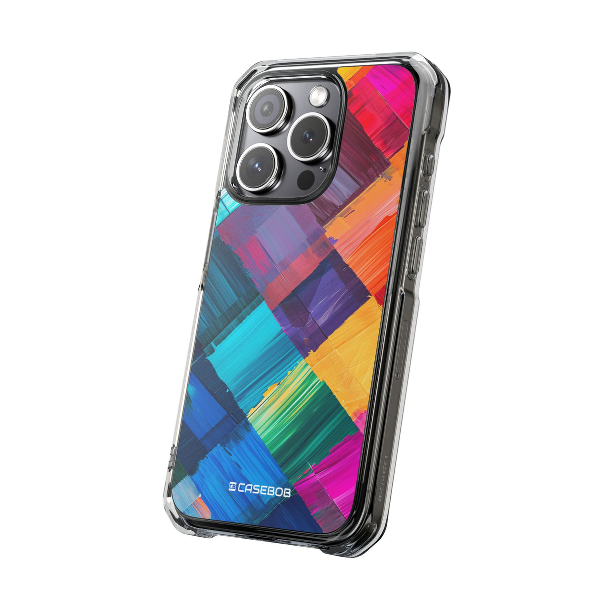 Pantone Spectrum Pattern | Phone Case for iPhone (Clear Impact Case - Magnetic)