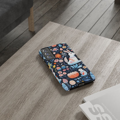 Bunnies Play Among Flowers - Samsung Case