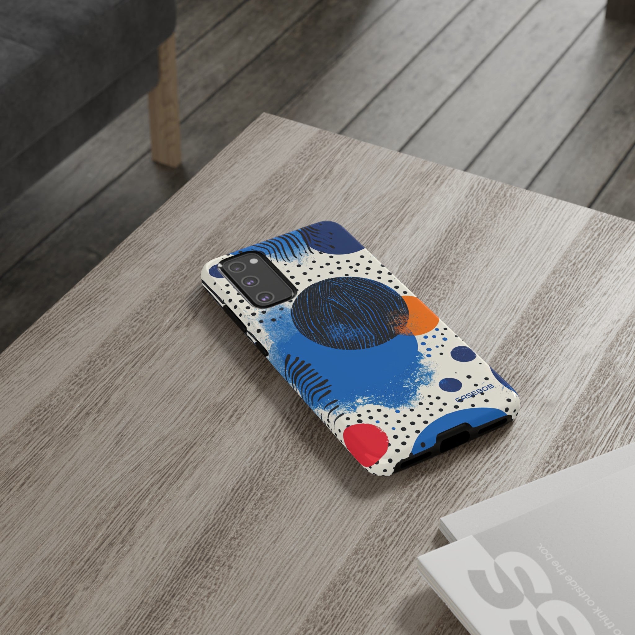 Blue Tranquil Geometry - Protective Phone Case