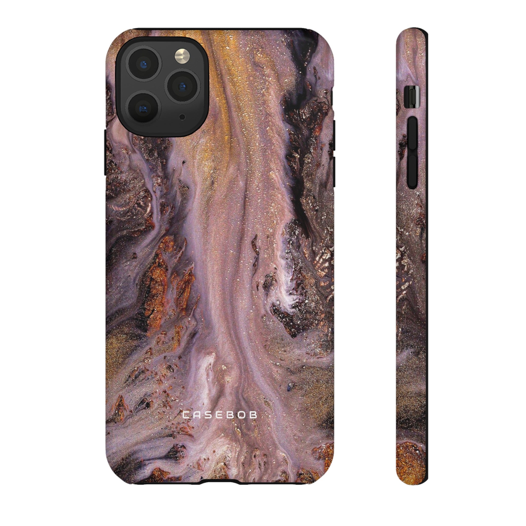 Pink Marble Ink Art - Protective Phone Case