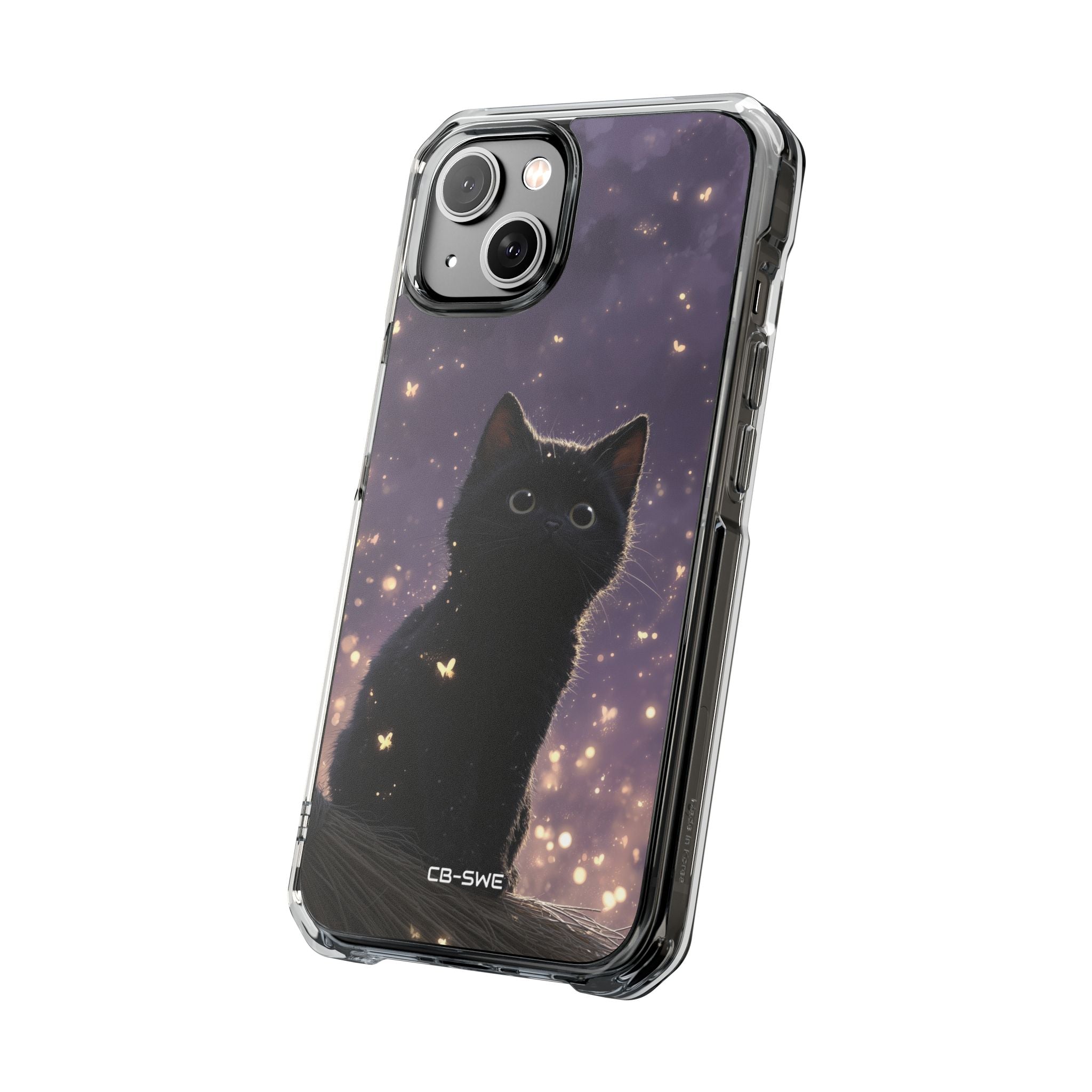 Whimsical Cat Soars iPhone Case - Impact