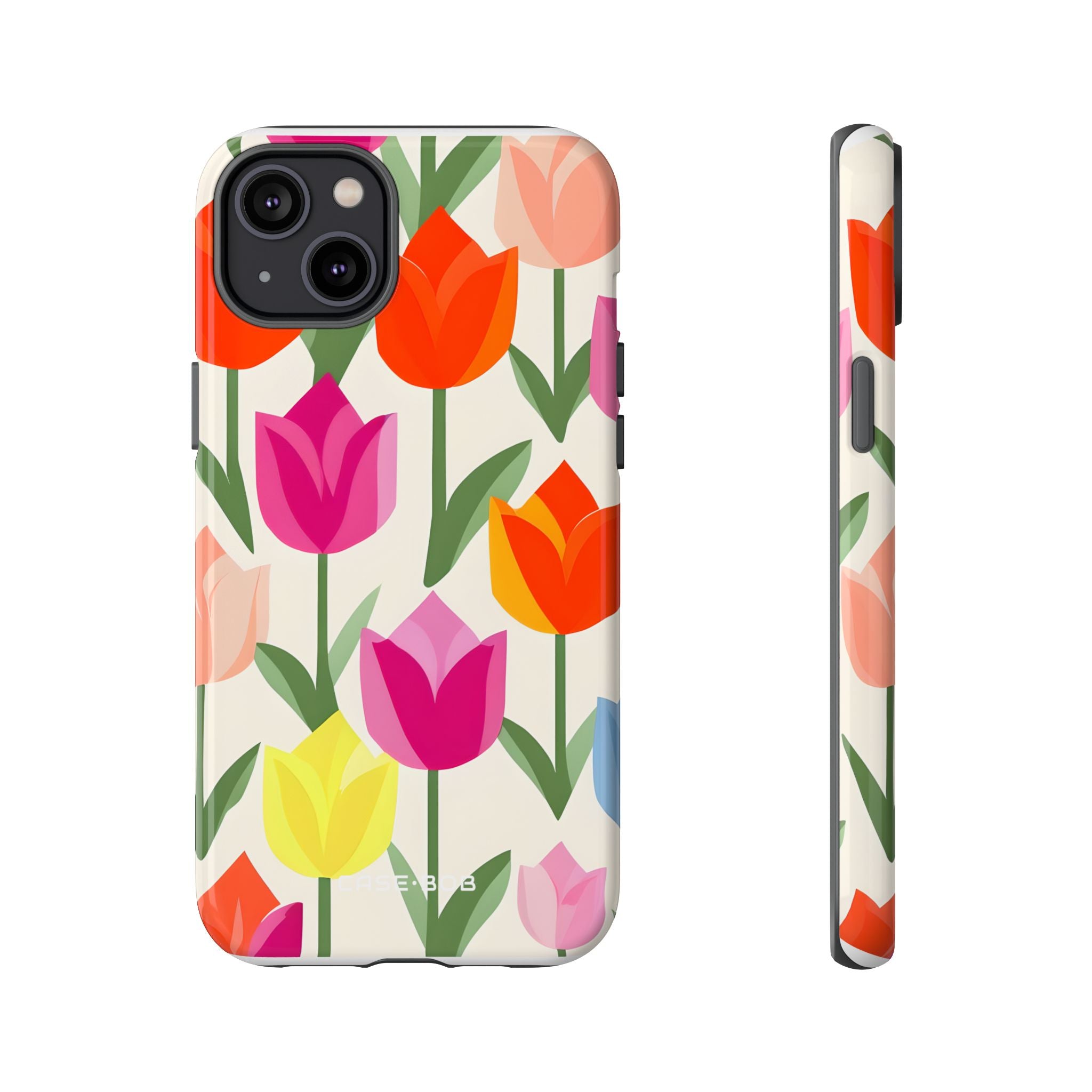 Tulip Harmony Green iPhone 14 Plus Case - Tough