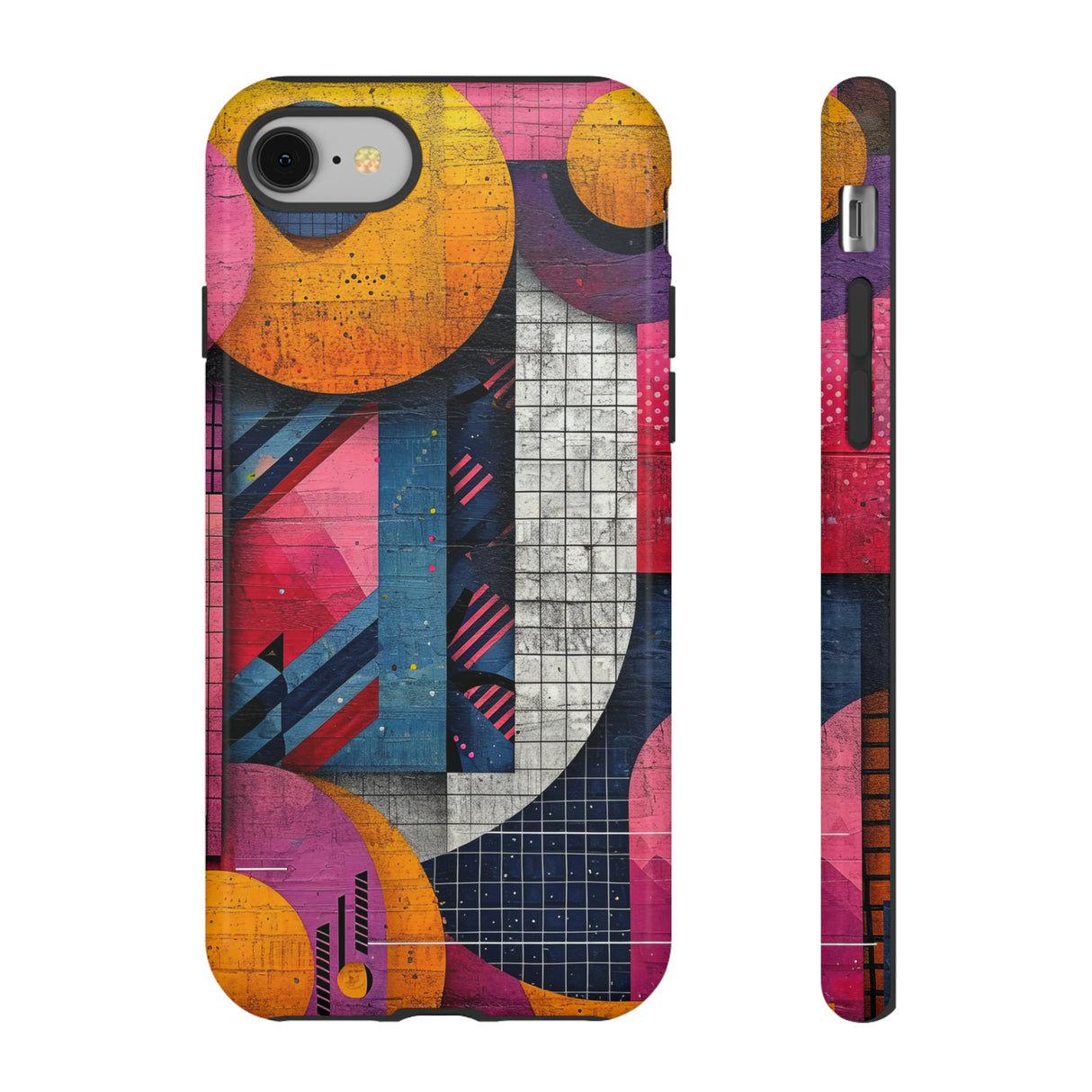 Lively Neon Geometry - Protective Phone Case