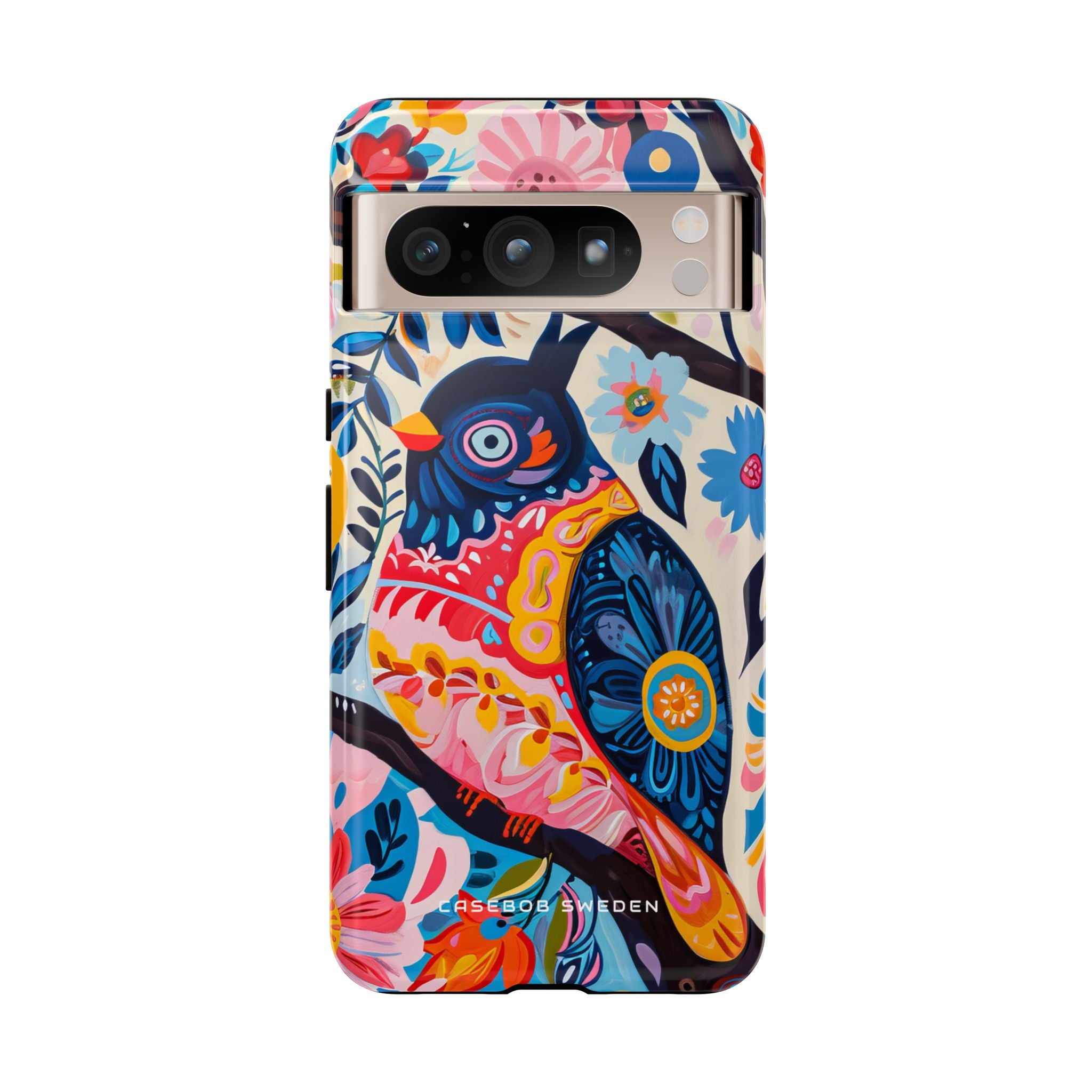 Whimsical Vintage Owl with Floral Charm Google Pixel 8 - Tough Phone Case